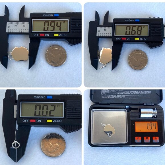 Sterling Silver 925 Female Girl Child Silhouette Profile Engravable Charm - Picture 7 of 11